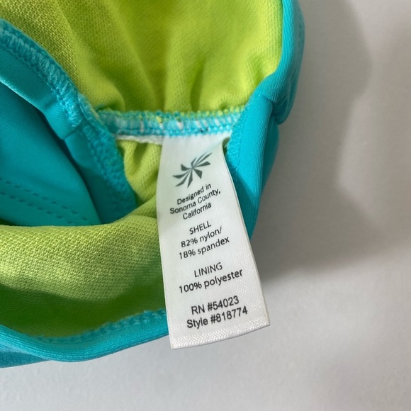 Athleta Bikini Bathing Suit Teal Bottoms Size Medium - Picture 10 of 10